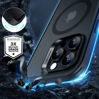 ESR Classic Hybrid Halolock Magnetinis dėklas telefonui + grūdintas stiklas iPhone 16 Pro - pusiau skaidrus