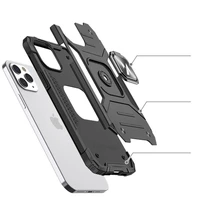 Wozinsky Ring Armor Case stovas tvirtas atsparus dėklas iPhone 13 mini mėlynas