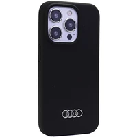 Audi silikoninis dėklas telefonui iPhone 15 Pro Max - juodas