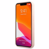 Karl Lagerfeld Silikoninis Karl&Choupette dėklas iPhone 13 Pro / iPhone 13 - šviesiai rožinis
