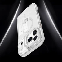 Dėklas LENS MAG COVER suderinamas su MagSafe skirtas IPHONE 15 PRO baltas