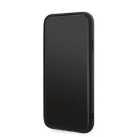 Karl Lagerfeld Diagonal Quilted Script dėklas telefonui iPhone 11 / Xr - juodas