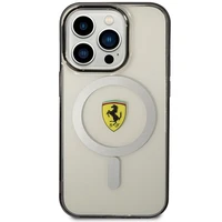 Ferrari FEHMP14LURKT iPhone 14 Pro 6.1" skaidrus/permatomas kietas dėklas Outline Magnetinis