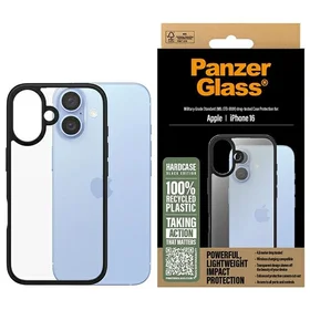 PanzerGlass kietasis dėklas iPhone 16 6.1 - juodas/juodas 1295