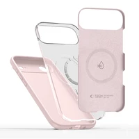 Tech-Protect Silikoninis Magnetinis dėklas telefonui iPhone 17 Air - rožinė