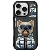 Nimmy Cool&Cute 2.0 Šuns dėklas telefonui iPhone 16 Pro - juodas
