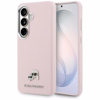 Karl Lagerfeld dėklas Saffiano KC Metal Logo MagSafe Samsung Galaxy S26 rožinis