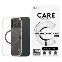 CARE by PanzerGlass Flagship dėklas iPhone 16 Pro 6.3" juodas/juodas magnetinis 1346