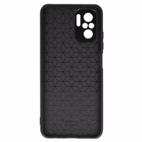 Tel Protect CARBON dėklas telefonui Xiaomi Redmi Note 10/Note 10S/Poco M5S juodas su mėlyna juostele