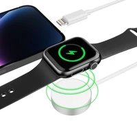 Tech-Protect UltraBoost 2in1 magnetinis įkroviklis su USB-C / Lightning kabeliais Apple Watch 1.5m - baltas