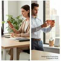 Uniq Veren iPhone 17 Pro Max Magclick ikrovimo deklas - oranzinis