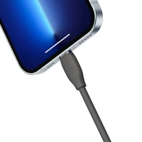 Baseus Jelly kabelis USB-C į Lightning, 20W, 1,2m (juodas)