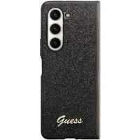 Guess Glitter Script dėklas telefonui Samsung Galaxy Z Fold 5 - juodas