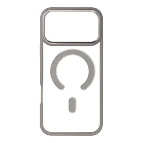 COLOR EDGE MAG COVER magnetinis dėklas telefonui, suderinamas su MagSafe, skirtas IPHONE 17 Pro Max, titano pilkas