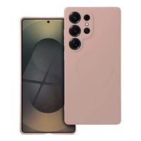 Silikoninis magnetinis dėklas, skirtas SAMSUNG S25 Ultra, rožinis