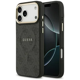 GUESS dėklas telefonui (m) IPHONE 17 Pro Max suderinamas su MagSafe PU 4G W/ Classic - juodas
