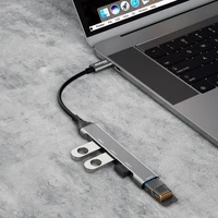 Dudao HUB 4in1 USB-C - 4x USB-A (3 x USB2.0 / USB3.0) 6.3cm juodas (A16T)