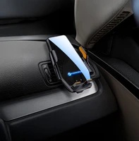 Forcell F-GRIP HS6 automobilinis laikiklis su belaidžiu įkrovikliu, tvirtinamas prie stiklo ir oro angos, juodas