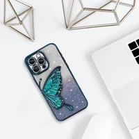 Tel Protect Butterfly vandeniui atsparus dėklas telefonui iPhone 15 Pro Max - mėlynas