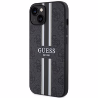 Guess GUHMP14MP4RPSK iPhone 14 Plus 6.7" juodas/juodas kietas dėklas 4G Printed Stripes MagSafe