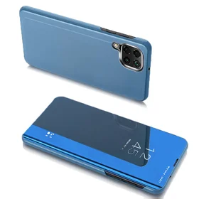 Clear View Case dėklas Samsung Galaxy A22 4G mėlynas