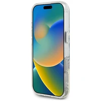 Guess IML Metal Colored Circle Classic Logo Magnetinis dėklas telefonui iPhone 16 Pro - juodas