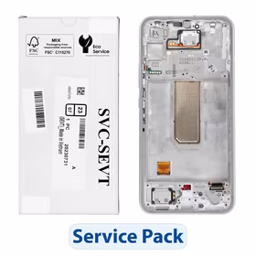 ServicePack LCD ekranas SAMSUNG A34 5G A346B sidabrinis GH82-31201B