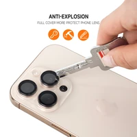 Apsauginis stiklas Tel Protect Titanium Lens 99% AR ant kameros Samsung Galaxy S25 Ultra skaidrus (5 lęšiai)