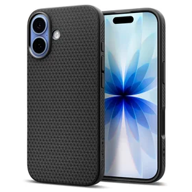 Spigen Liquid Air dėklas telefonui iPhone 17 - matinė juoda