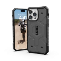 UAG Pathfinder MagSafe dėklas iPhone 15 Pro Max - sidabrinis