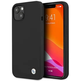 BMW Silicone Signature dėklas telefonui iPhone 13 - juodas