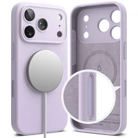 Ringke silikoninis magnetinis MagSafe dėklas telefonui iPhone 17 Pro Max - violetinis