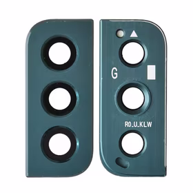 Galinės kameros stikliukas skirtas Samsung S901 S22 / S906 S22 Plus galinės kameros stikliukas / Olive /