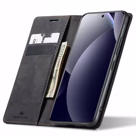 Spacecase dėklas Wallet POCO M8 Pro 5G/RM Note 15 Pro+ 5G juodas