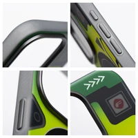 FORCELL F-PROTECT Lygiai su dviejų sluoksnių 4D technologija, militarinio kritimo testo suderinamas su MagSafe SAMSUNG S25 PLUS - cyber žalias