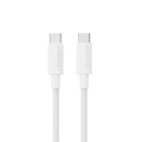 USB kabelis Acefast C18-03 60W USB-C to USB-C 1.2m baltas