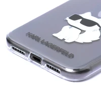 Karl Lagerfeld Ikonik Choupette Dėklas iPhone 11 / Xr - Permatomas