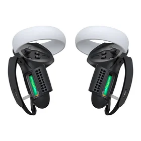 Kiwi Design Q1 PRO-2.2 valdiklio rankena su baterijos dangteliu Meta Quest 2 juoda