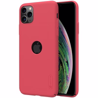 Nillkin Super Frosted Shield - dėklas Apple iPhone 11 Pro Max z wycięciem na logo (Bright raudonas)