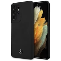 Dėklas telefonui Mercedes Silikoninis Line dėklas Samsung Galaxy S21 Ultra juodas