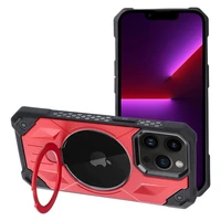 ARMOR MAG COVER magnetinis dėklas telefonui, suderinamas su MagSafe, skirtas IPHONE 13 Pro Max, raudonas