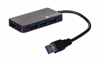 NATEC koncentratorius USB 3.0 Moth (4 prievadai, juodas)