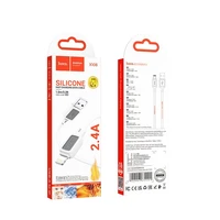Kabelis USB A į Lightning Hoco 2,4A 1 m X108 baltas