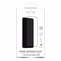 Puro Frame Grūdintas stiklas for Samsung Galaxy S26 - with juodas Frame