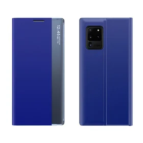 Naujas Sleep dėklas knygos tipo dėklas su stovo funkcija Samsung Galaxy A02s EU mėlynas