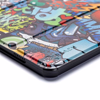 Dėklas Reach Smart Leather Samsung X200/X205 Tab A8 10.5 2021 graffiti
