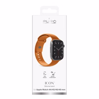 Puro Icon silikoninis dirželis Apple Watch 44 / 45 / 46 / 49 mm – oranžinis