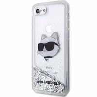 Karl Lagerfeld KLHCI8LNHCCS iPhone 7/8/SE 2020/2022 sidabrinis/sidabrinis kietas dėklas Blizgantis Choupette Galva