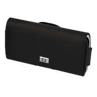 Tel Protect MAX diržo dėklas (DYDIS 14) Iphone 11/16 Plus/16 Pro/17 Pro/Huawei P30 Lite/Samsung S23/S24/S25 juodas, odinis (155x80x14 mm)