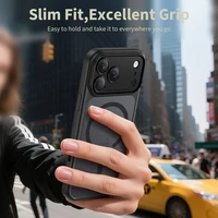 Tech-Protect Magpeak MagSafe CC dėklas telefonui iPhone 17 Pro - matinės juodos spalvos